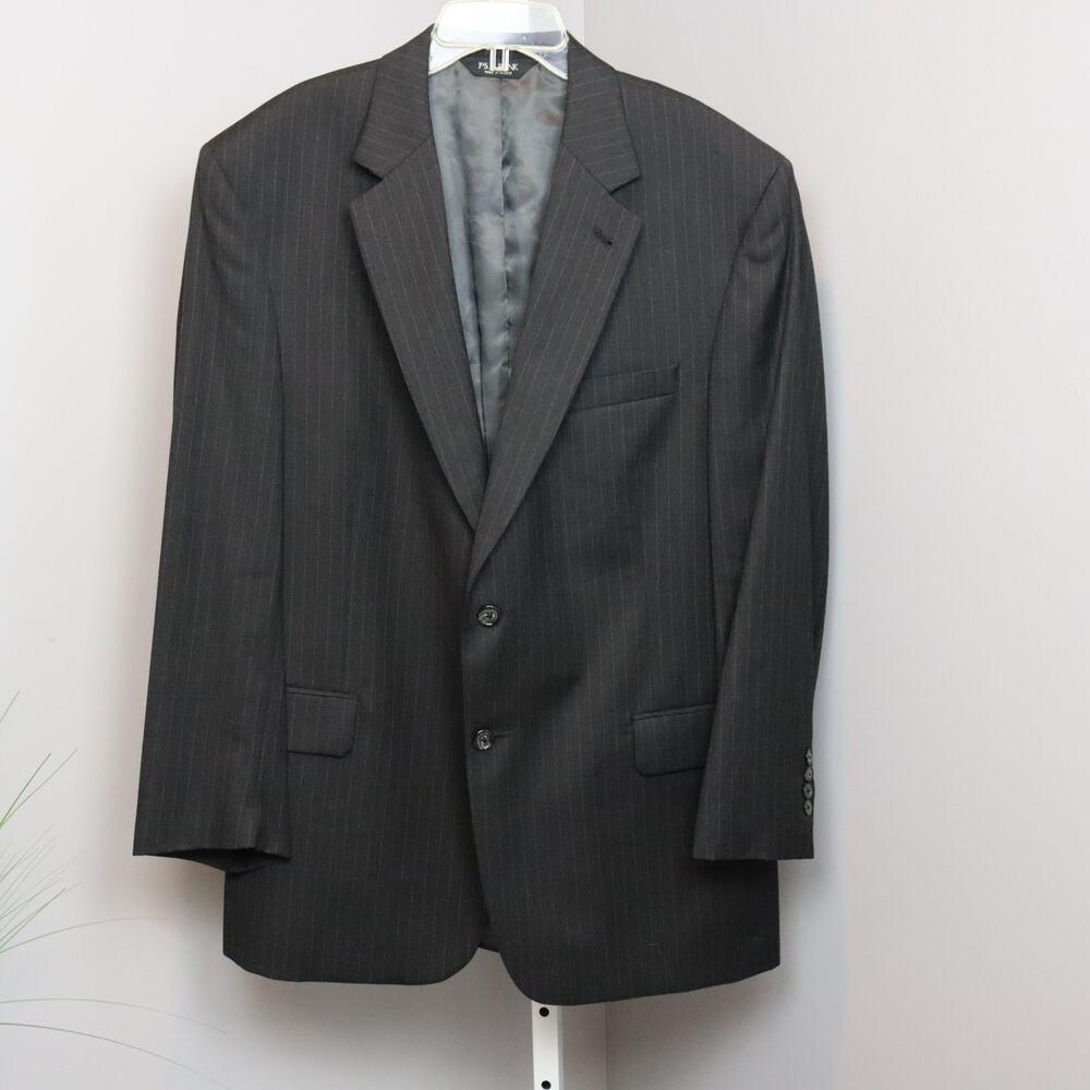 Jos. A. Bank Men’s Pinstripe Blazer – Size 44R – Two‎ Button Wool Blend Jacket
